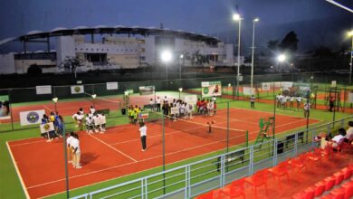 Latigazo: Se precinta las canchas de tenis del estadio de Malabo